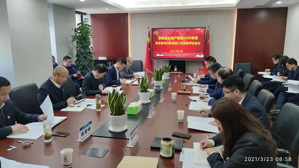 安徽必发7790地产集团公司党委召开2020年度下层党支部书记抓党建事情述职评议会