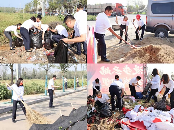霍邱项目开展“卫生大扫除，，，，，，，，党员我先行”主题活动