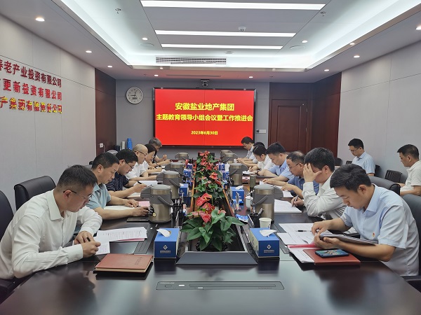 安徽必发7790地产集团召开学习贯彻习近平新时代中国特色社会主义头脑主题教育向导小组聚会暨事情推进会